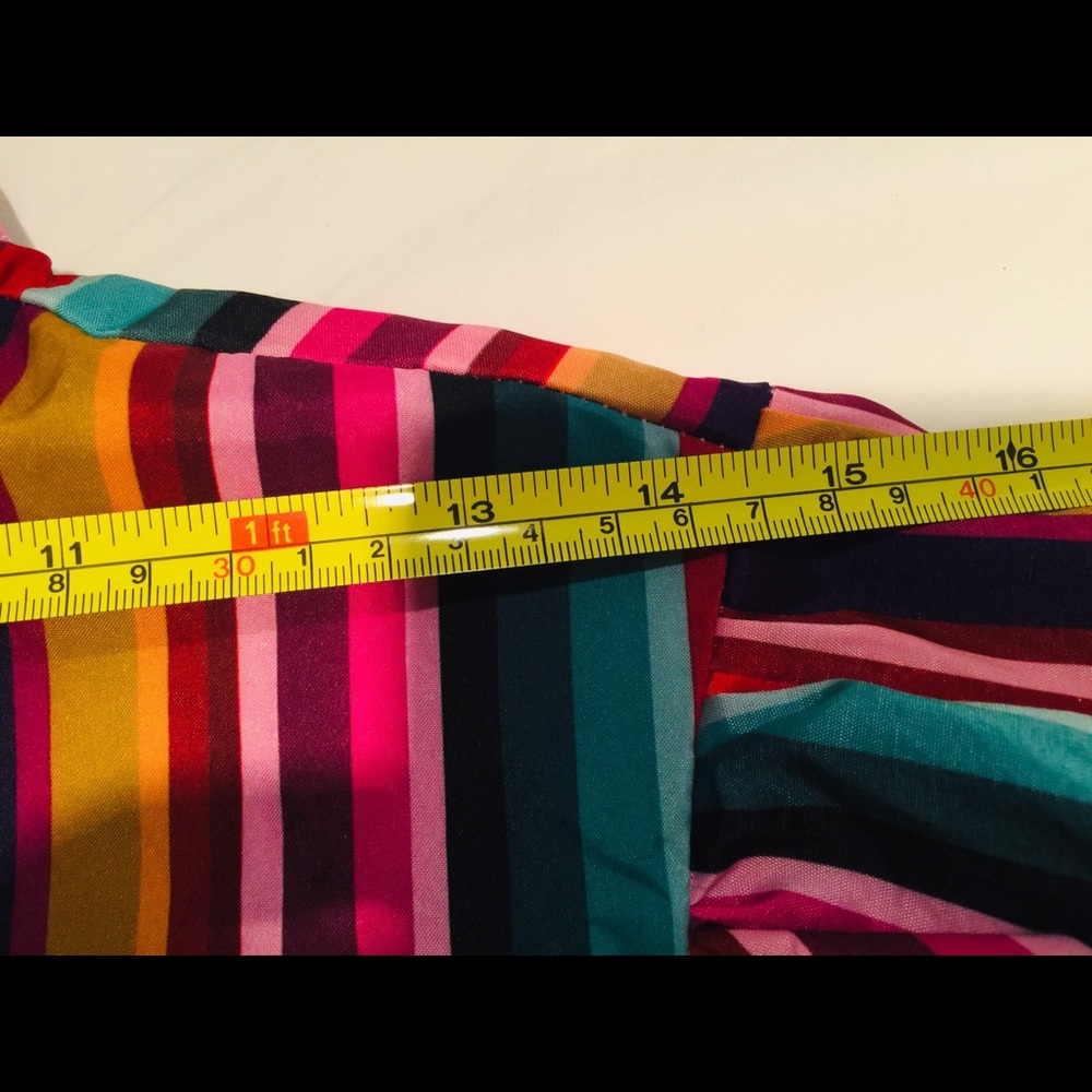 Hand cut multicolored Button Down dress /  duster. - Picture 12 of 12